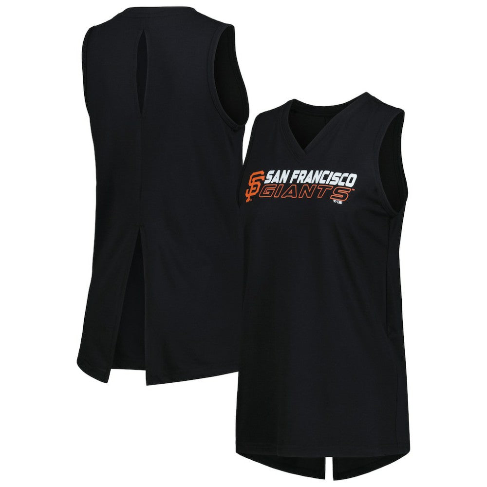 San Francisco Giants Levelwear Women's Paisley Chase V-Neck Tank Top - MLB