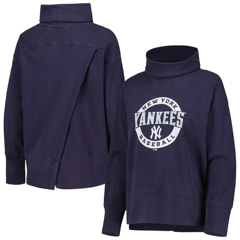 New York Yankees Levelwear Women's Sunset Farm Team Pullover Sweatshirt - MLB