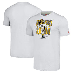 Roberto Clemente Pittsburgh Pirates Homage Illustration Tri-Blend T-Shirt - MLB