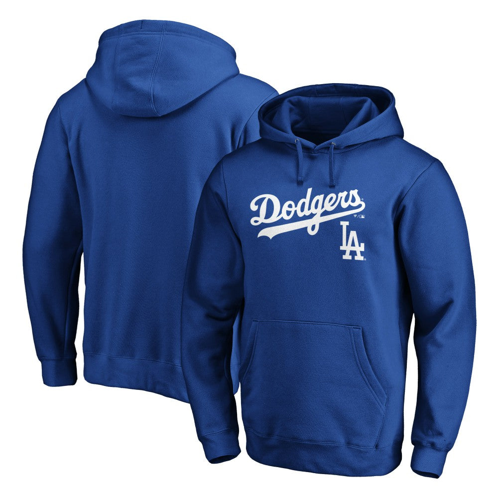 Los Angeles Dodgers Team Lock Up Logo Pullover Hoodie - MLB