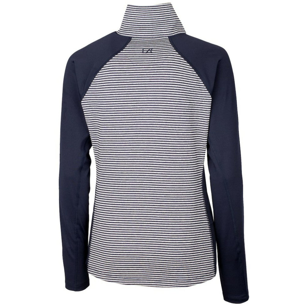 Minnesota Twins Cutter & Buck Women's DryTec Forge Tonal Stripe Stretch Half-Zip Top - MLB