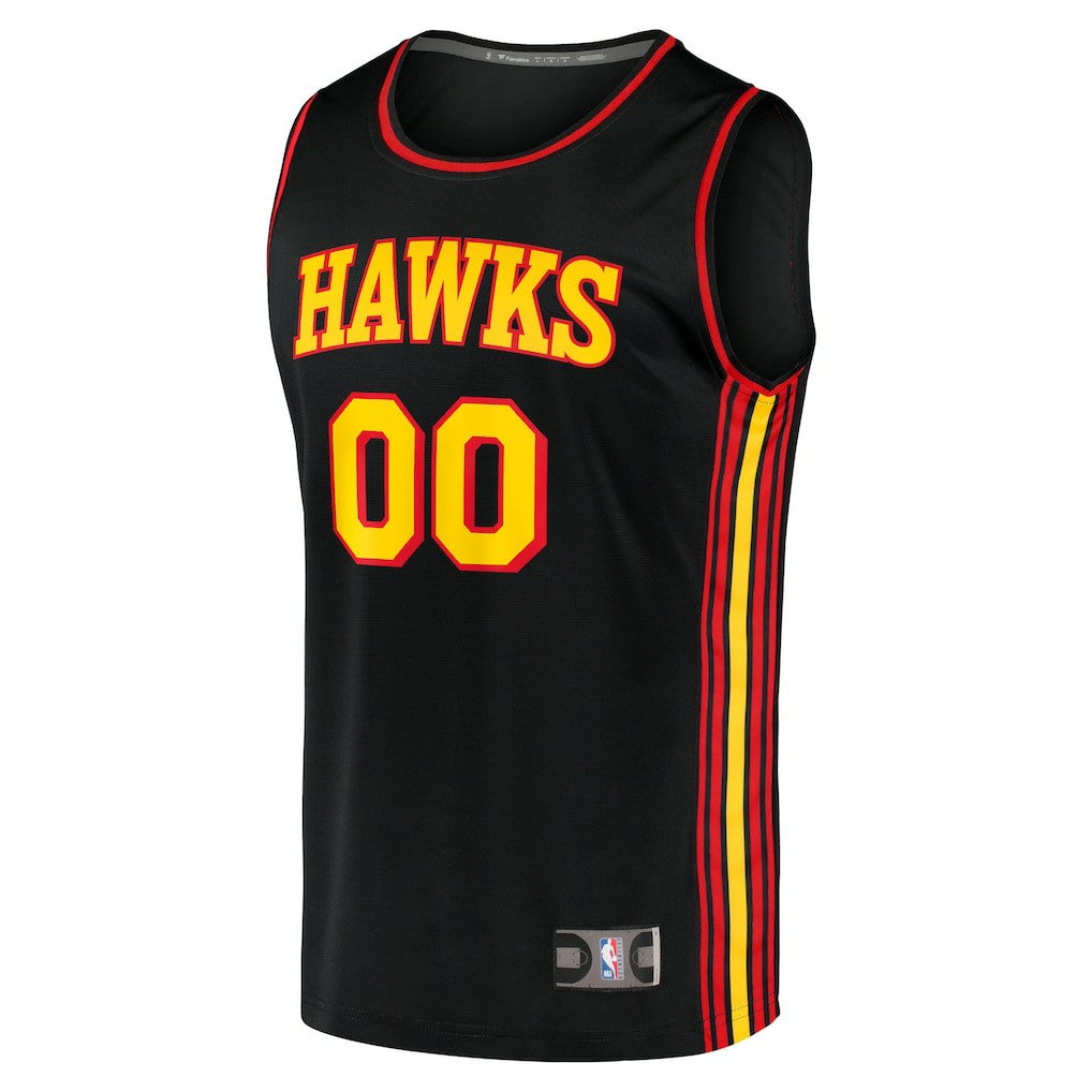 Atlanta Hawks Youth Fast Break Replica Custom Jersey Statement Edition Black - NBA