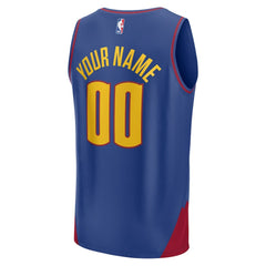 Denver Nuggets Youth Fast Break Replica Custom Jersey Statement Editi- Blue - NBA