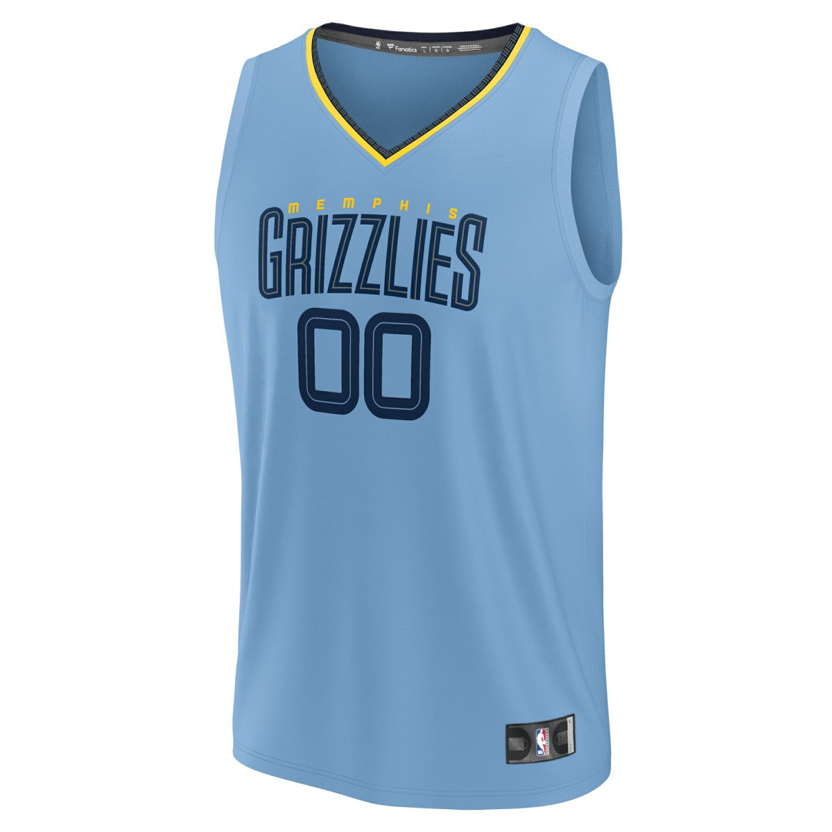 Memphis Grizzlies Youth Fast Break Replica Custom Jersey Statement Edition Light Blue - NBA