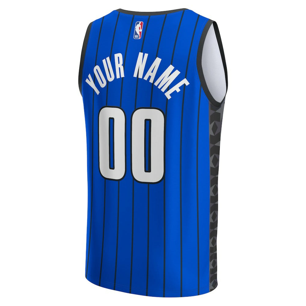 Orlando Magic Youth Fast Break Replica Custom Jersey Statement Edition Blue - NBA