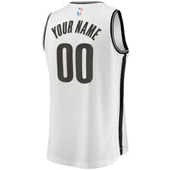 Brooklyn Nets Fast Break Custom Replica Jersey Association Edition White - NBA