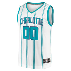 Charlotte Hornets Fast Break Custom Replica Jersey Association Edition White - NBA