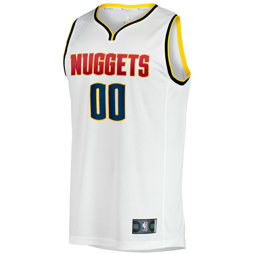 Denver Nuggets Fast Break Custom Replica Jersey Association Editi- White - NBA
