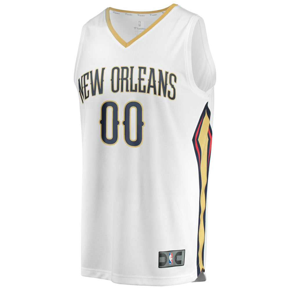 New Orleans Pelicans Unisex Custom Fast Break Jersey Association Edition White - NBA