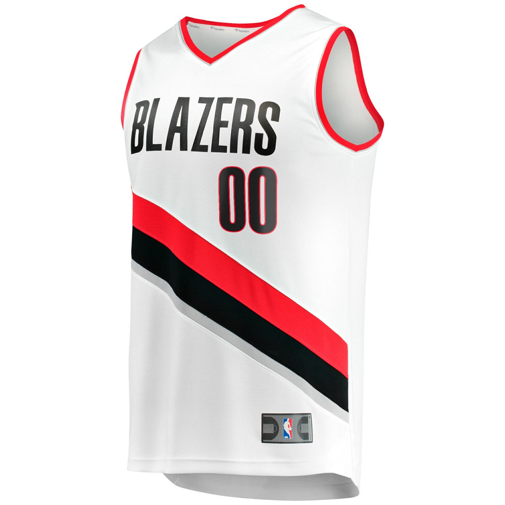 Portland Trail Blazers Fast Break Custom Replica Jersey Association Edition White - NBA