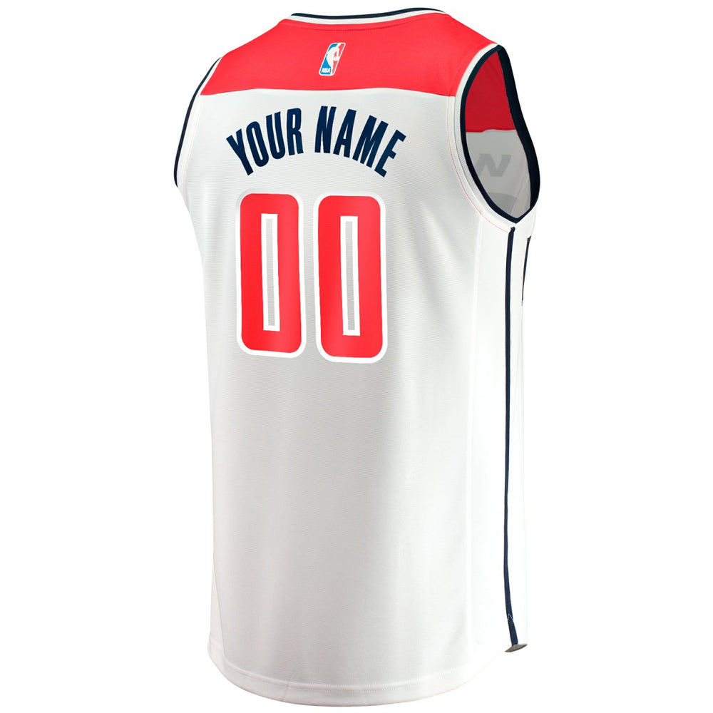Washington Wizards Fast Break Custom Replica Jersey Association Edition White - NBA