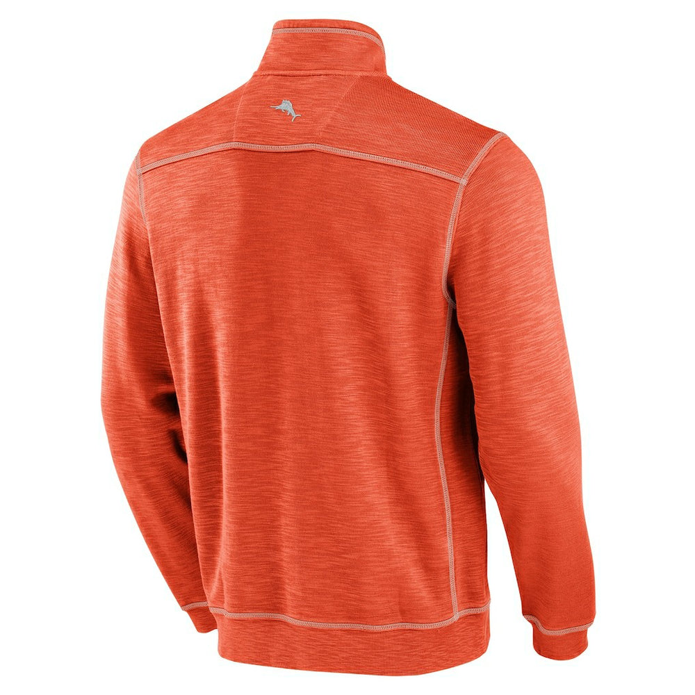 Cleveland Browns Tobago Bay Tri-Blend Half-Zip Sweatshirt Orange | Tommy Bahama