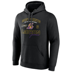 LeBron James Los Angeles Lakers Most Points in NBA History Pullover Hoodie Black - NBA