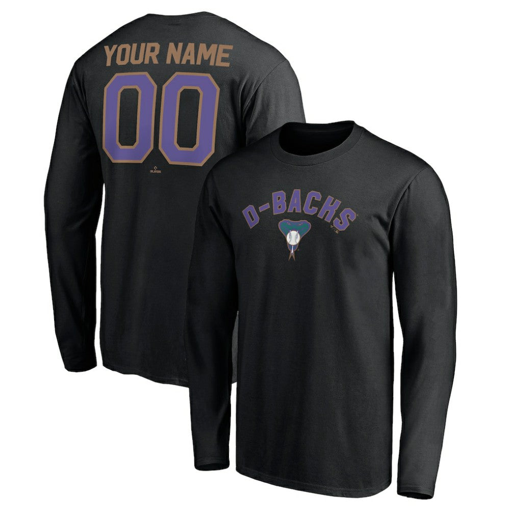 Arizona Diamondbacks Personalized Cooperstown Collection Winning Streak Long Sleeve T-Shirt - MLB
