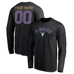 Arizona Diamondbacks Personalized Cooperstown Collection Winning Streak Long Sleeve T-Shirt - MLB