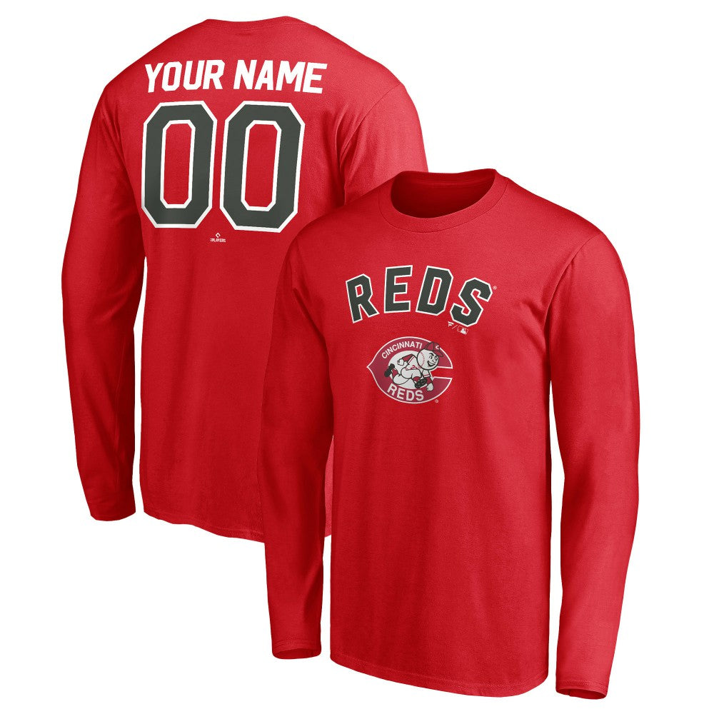 Cincinnati Reds Personalized Cooperstown Collection Winning Streak Long Sleeve T-Shirt - MLB