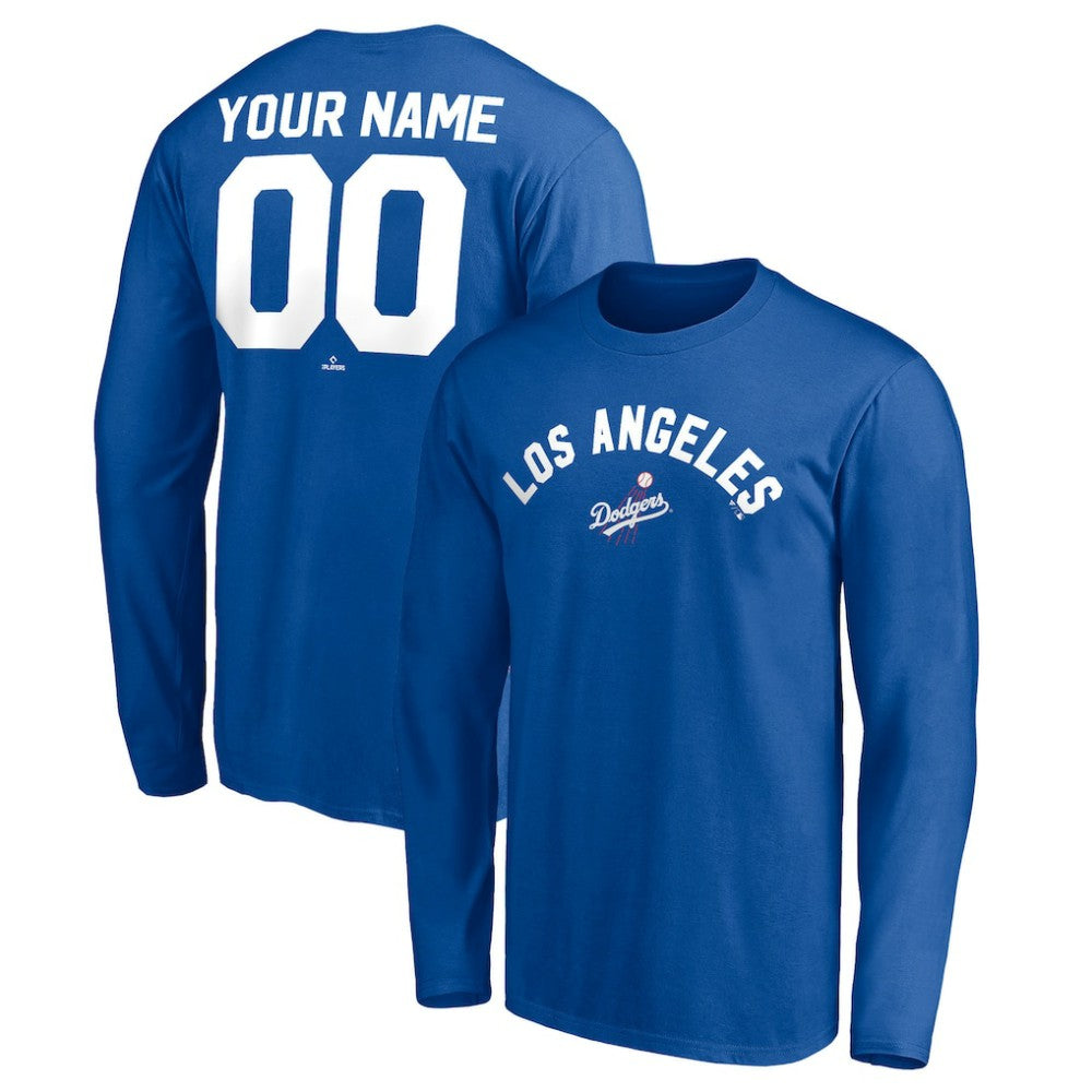 Los Angeles Dodgers Personalized Cooperstown Collection Winning Streak Long Sleeve T-Shirt - MLB