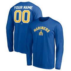 Seattle Mariners Personalized Cooperstown Collection Winning Streak Long Sleeve T-Shirt - MLB