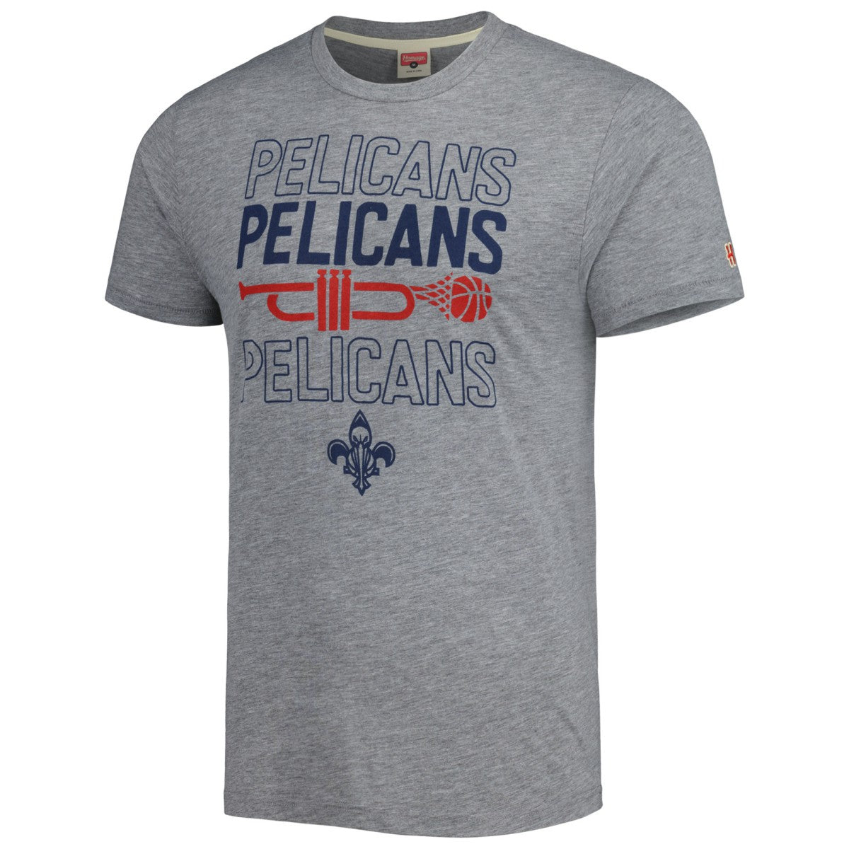 New Orleans Pelicans Homage Unisex Hometown Hyper Local Tri-Blend T-Shirt Heather Gray - NBA