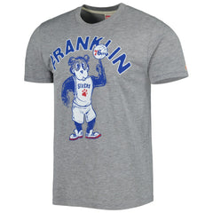 Philadelphia 76ers Homage Unisex Team Mascot Tri-Blend T-Shirt Heather Gray - NBA
