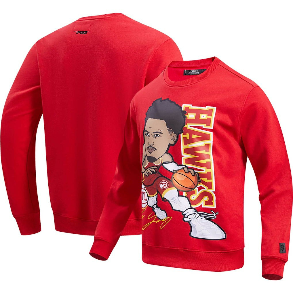 Trae Young Atlanta Hawks Pro Standard Avatar Pullover Sweatshirt Red - NBA