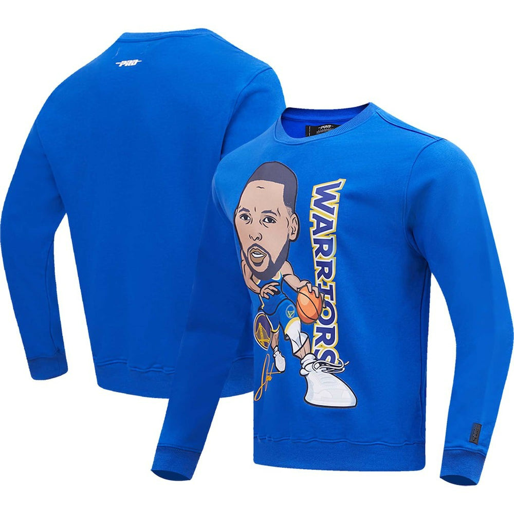 Stephen Curry Golden State Warriors Pro Standard Avatar Pullover Sweatshirt Royal - NBA