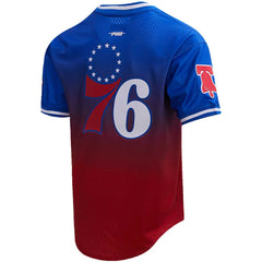 Joel Embiid Philadelphia 76ers Post Ombre Name & Number T-Shirt Royal/Red - NBA