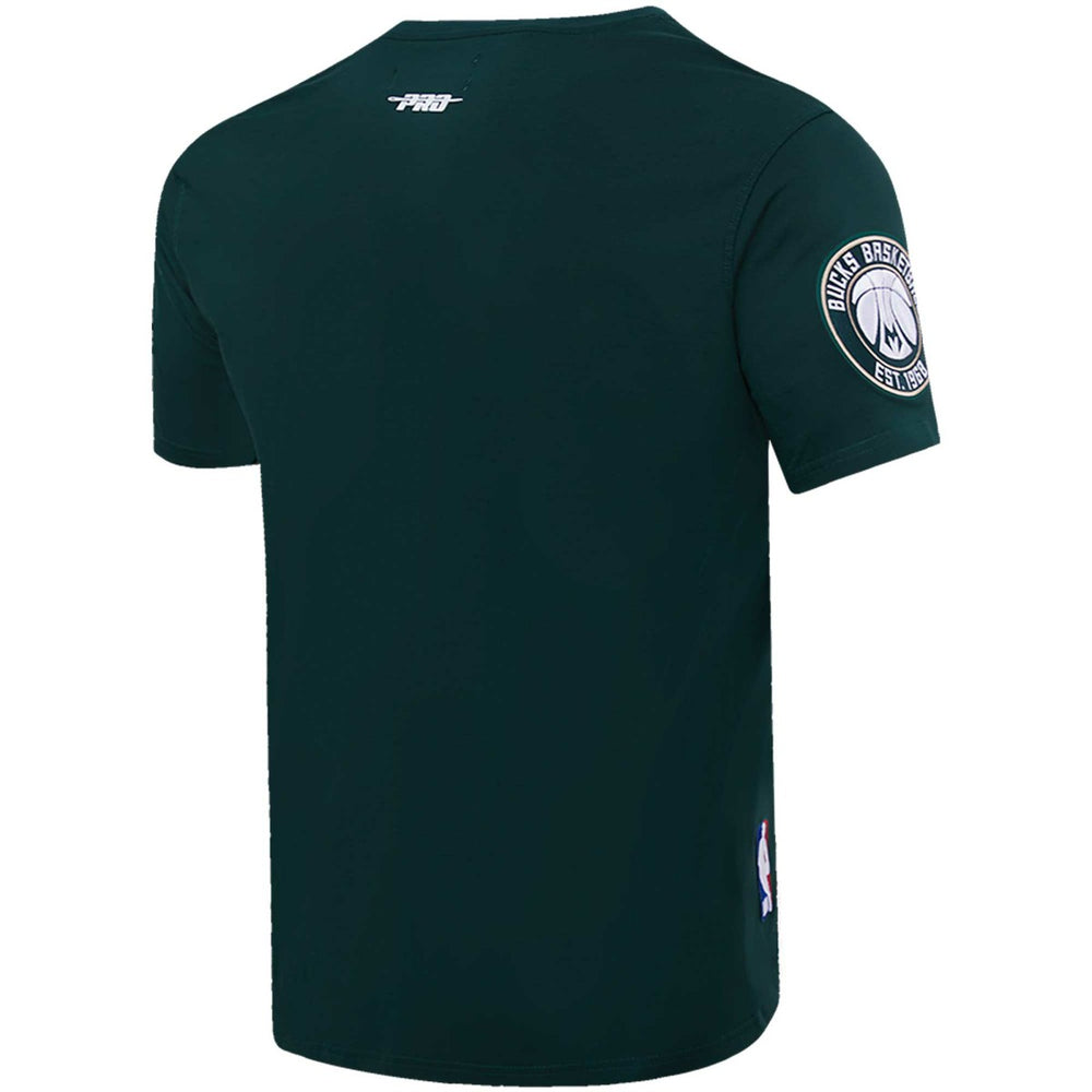 Giannis Antetokounmpo, Jrue Holiday, Khris Middleton Milwaukee Bucks Pro Standard Multi Lineup T-Shirt Hunter Green - NBA
