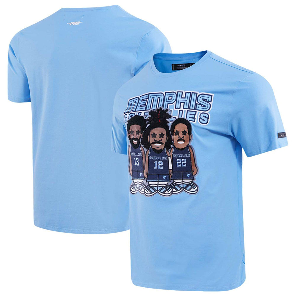 Jaren Jackson Jr., Ja Morant, Desmond Bane Memphis Grizzlies Pro Standard Multi Lineup T-Shirt Light Blue - NBA
