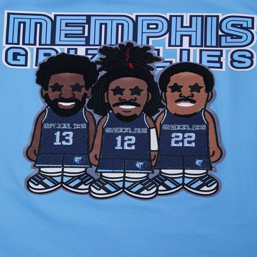 Jaren Jackson Jr., Ja Morant, Desmond Bane Memphis Grizzlies Pro Standard Multi Lineup T-Shirt Light Blue - NBA