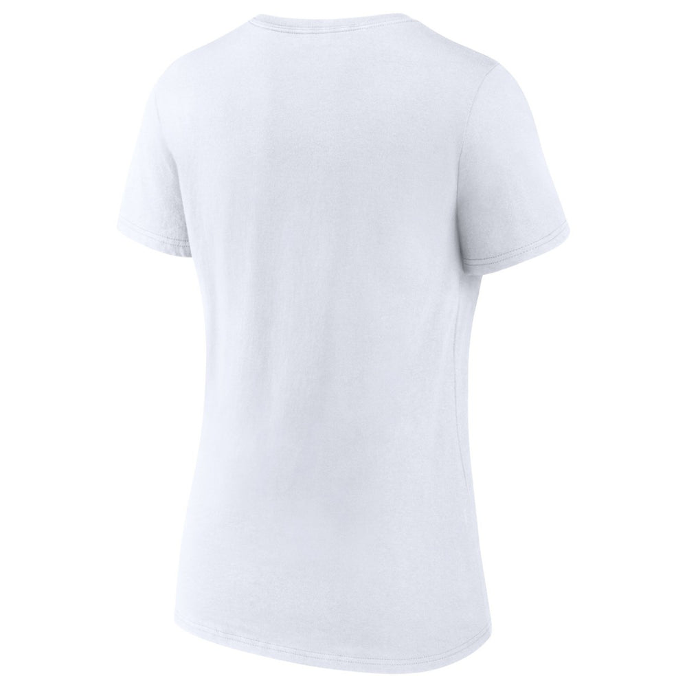 LeBron James Women's NBA All-Time Scoring Record Split Points V-Neck T-Shirt White - NBA