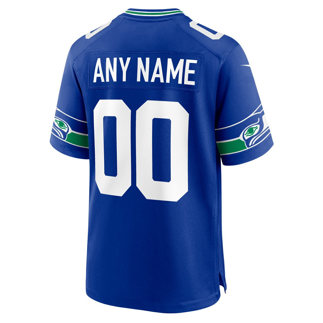 Seattle Seahawks Throwback Custom Jersey Royal | Nike for Sale