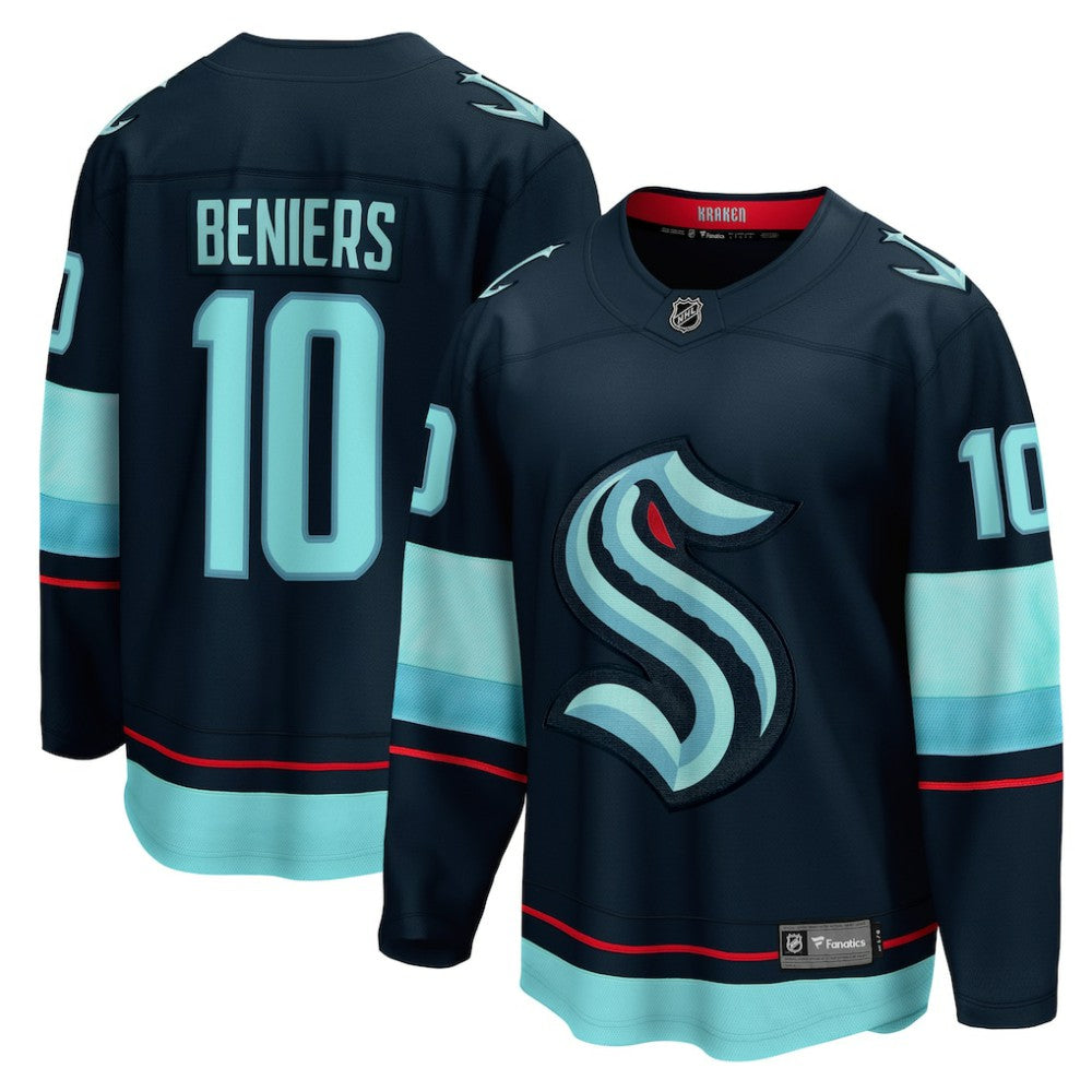 Matty Beniers Seattle Kraken Fanatics Premier Breakaway Player Jersey - Deep Sea Blue - NHL