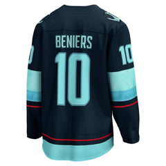 Matty Beniers Seattle Kraken Fanatics Premier Breakaway Player Jersey - Deep Sea Blue - NHL