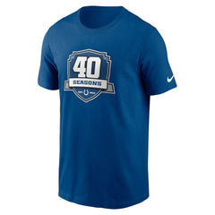 Indianapolis Colts 40th Anniversary Essential T-Shirt Royal | Nike for Sale