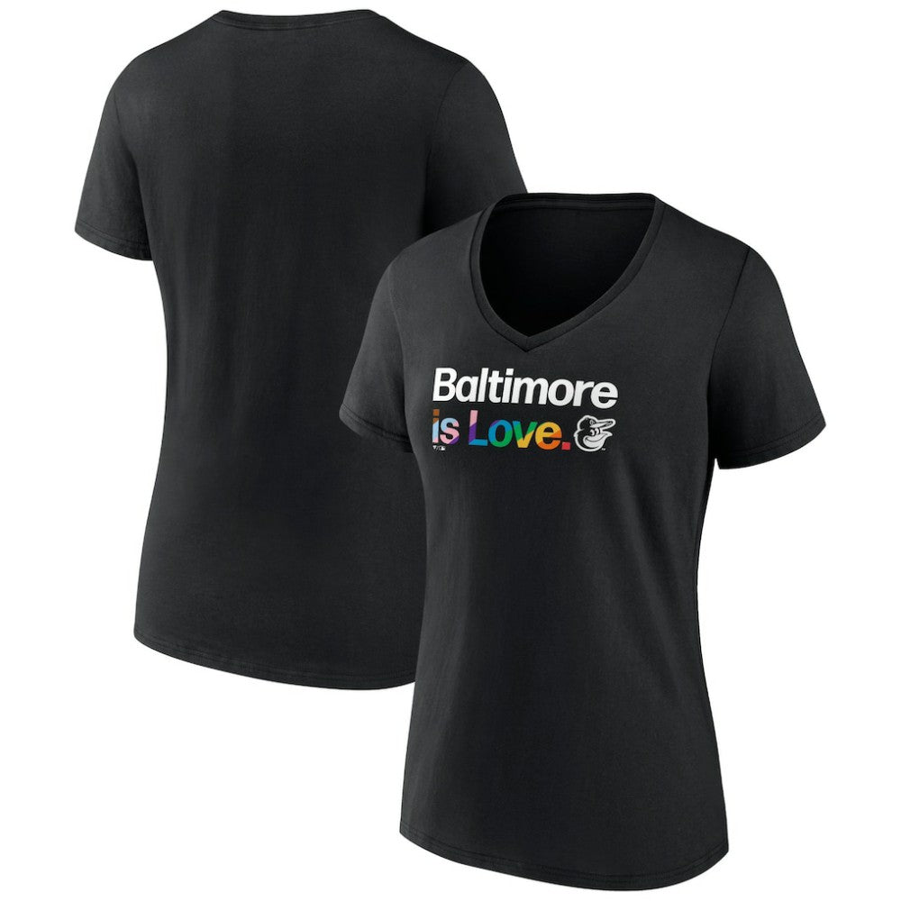 Baltimore Orioles Women's City Pride V-Neck T-Shirt - MLB
