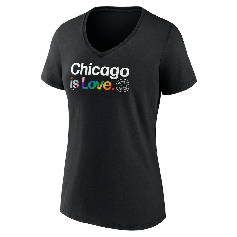 Chicago Cubs Women's City Pride V-Neck T-Shirt - MLB