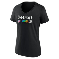 Detroit Tigers Women's City Pride V-Neck T-Shirt - MLB