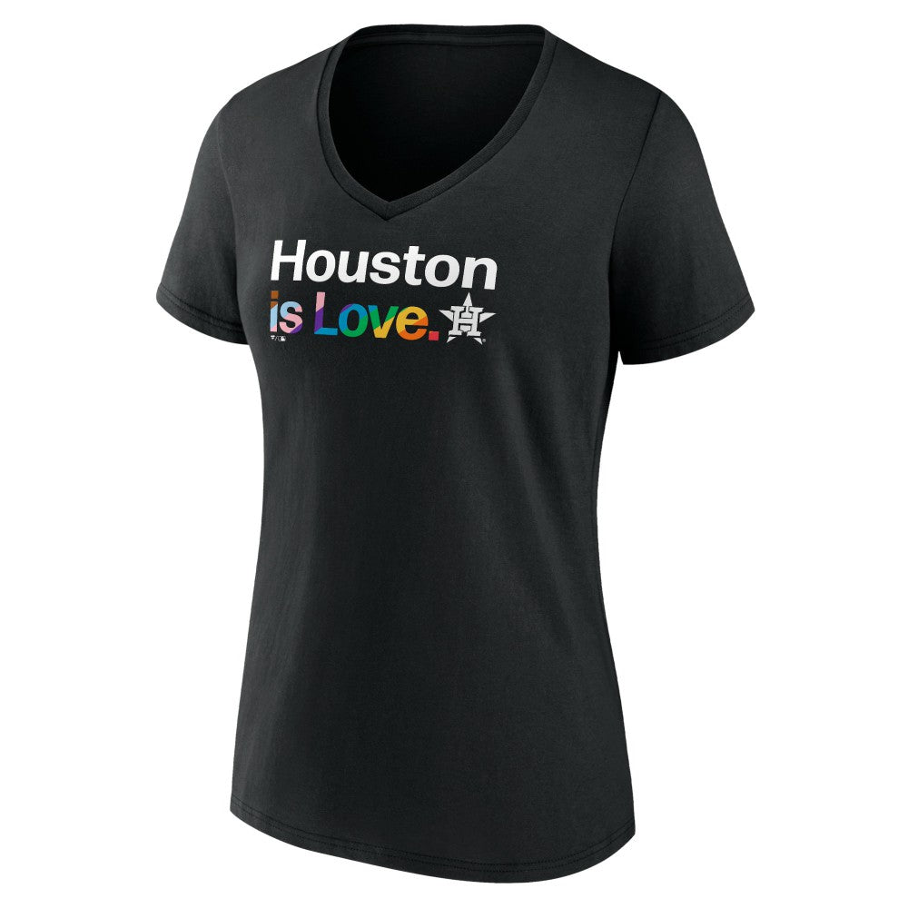 Houston Astros Women's City Pride V-Neck T-Shirt - MLB