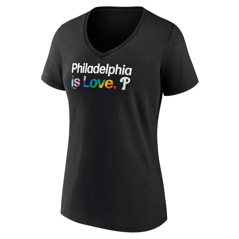 Philadelphia Phillies Women's City Pride V-Neck T-Shirt - MLB