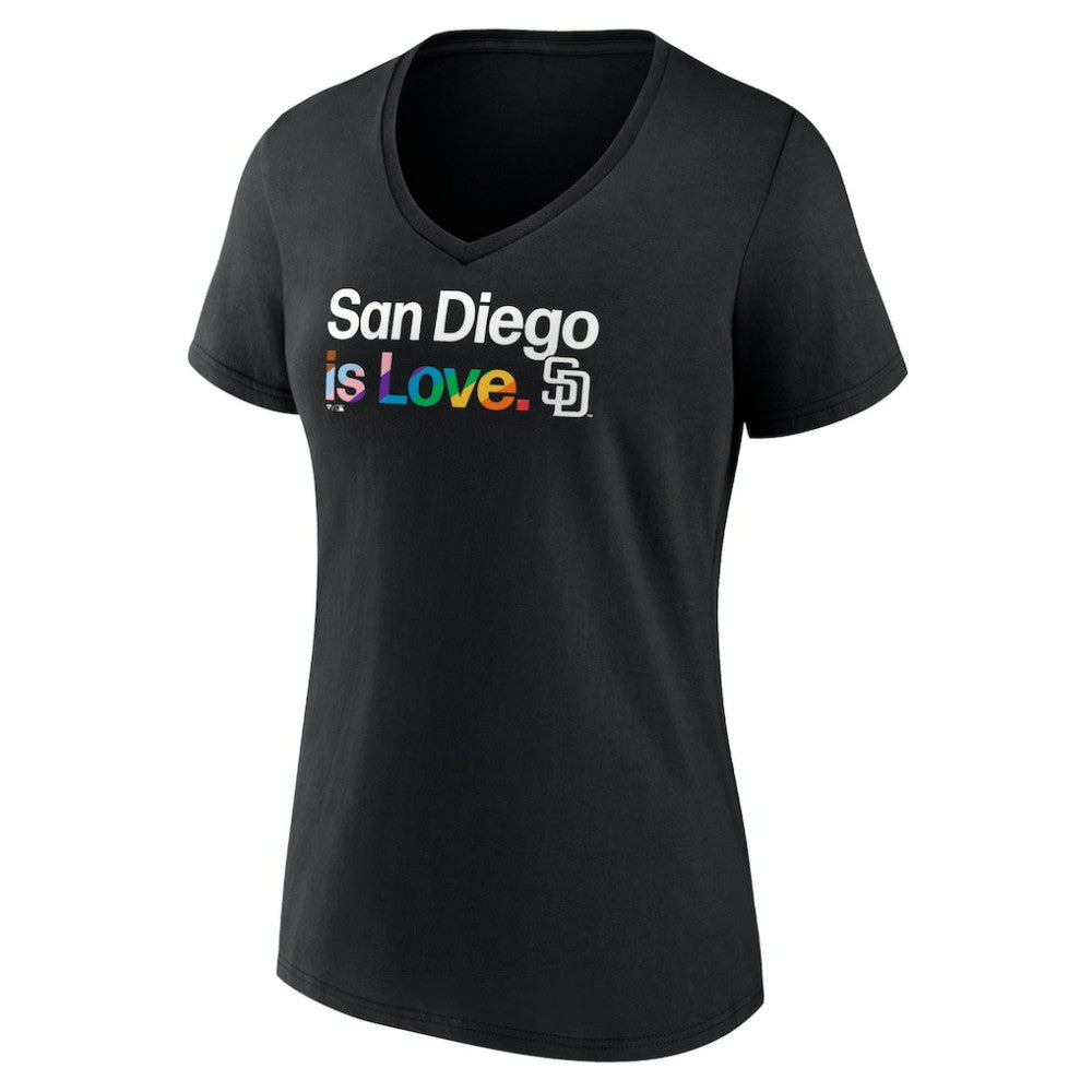 San Diego Padres Women's City Pride V-Neck T-Shirt - MLB