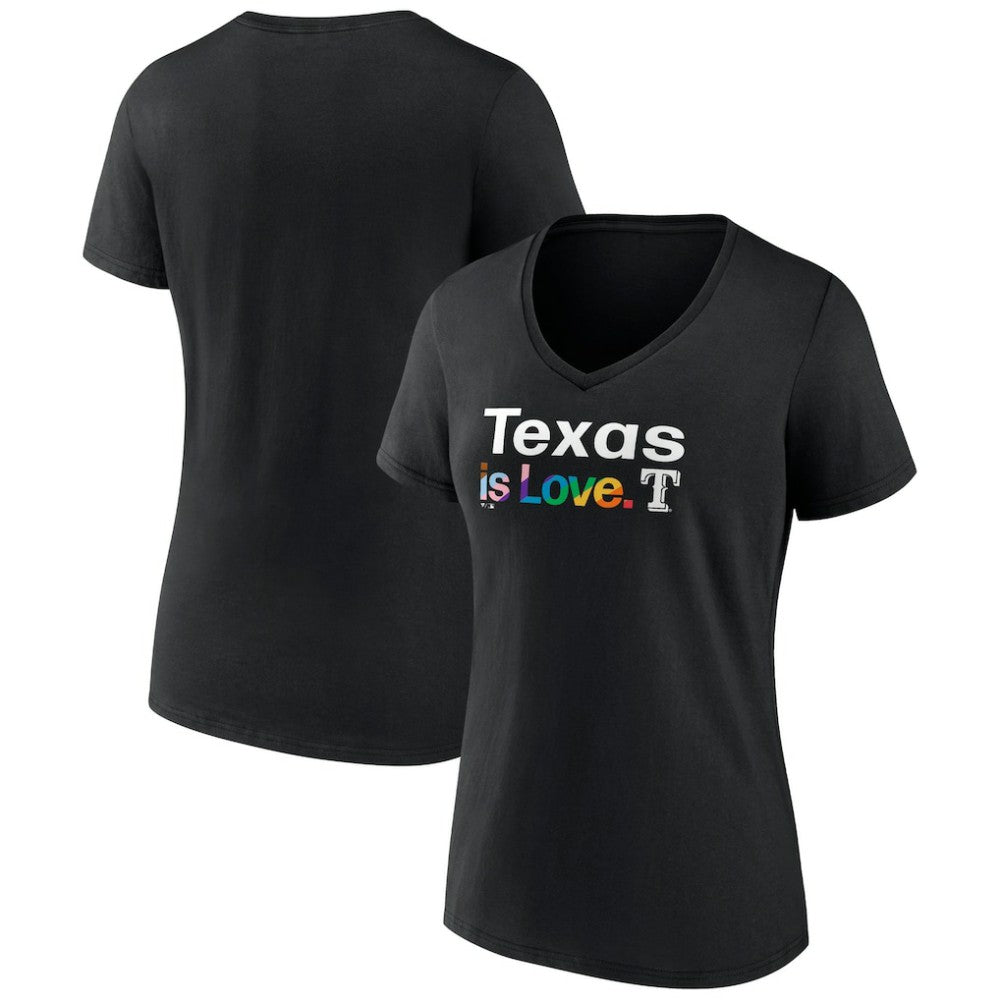 Texas Rangers Women's City Pride V-Neck T-Shirt - MLB