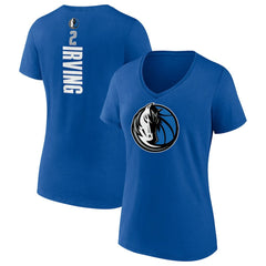 Kyrie Irving Dallas Mavericks Women's Playmaker Name & Number V-Neck T-Shirt Royal - NBA