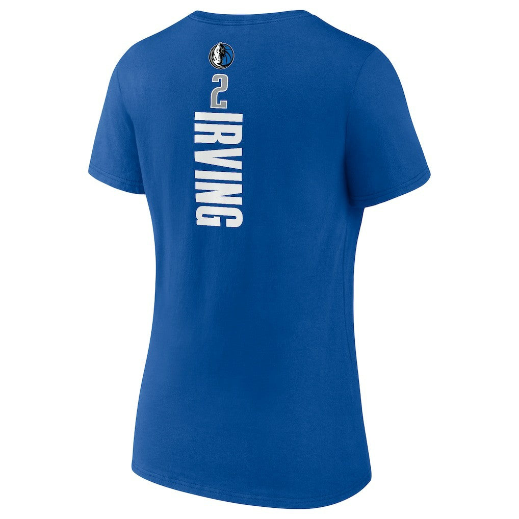 Kyrie Irving Dallas Mavericks Women's Playmaker Name & Number V-Neck T-Shirt Royal - NBA