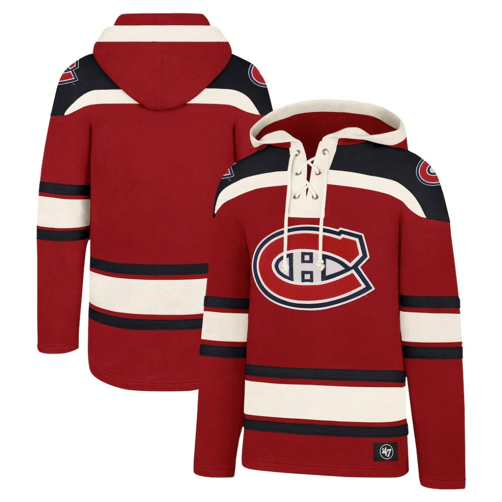 Montreal Canadiens '47 Superior Lacer Hoodie - Red - NHL