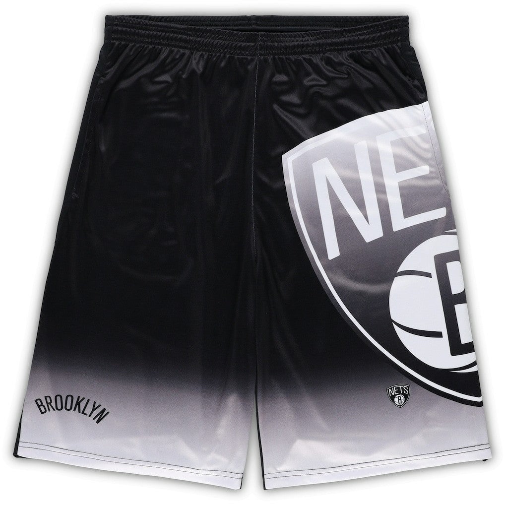 Brooklyn Nets Big & Tall Graphic Shorts Black - NBA