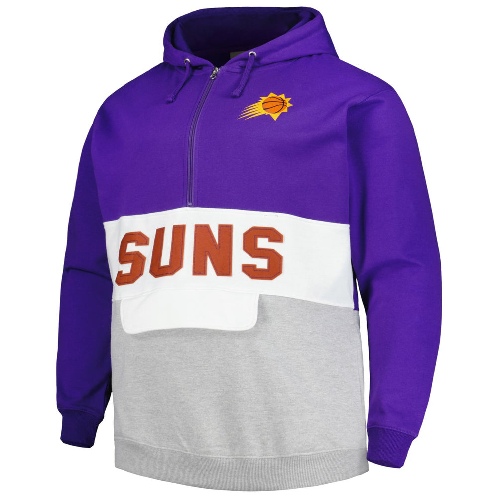 Phoenix Suns Big & Tall Anorak Half-Zip Hoodie Purple - NBA