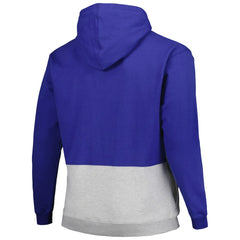 Golden State Warriors Big & Tall Anorak Half-Zip Hoodie Royal - NBA