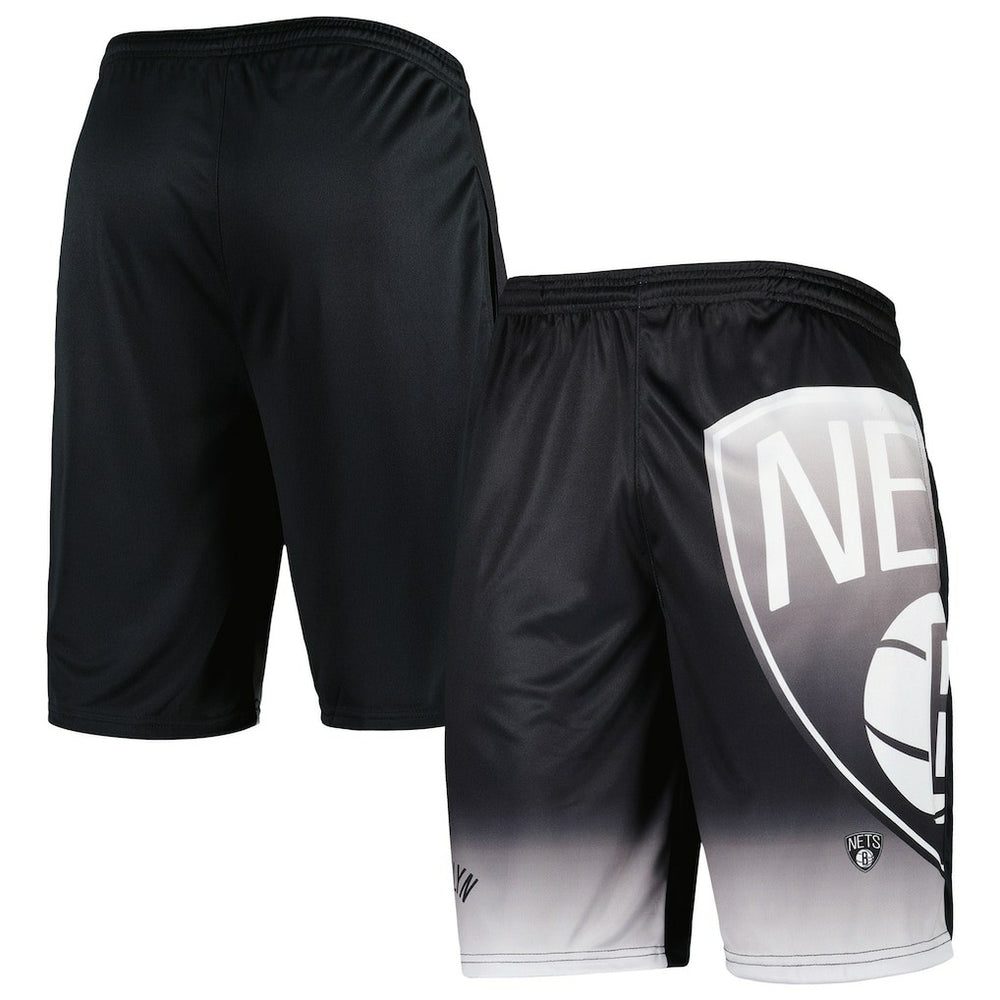 Brooklyn Nets Graphic Shorts Black - NBA