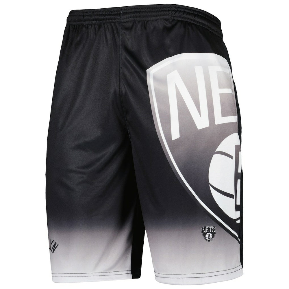 Brooklyn Nets Graphic Shorts Black - NBA